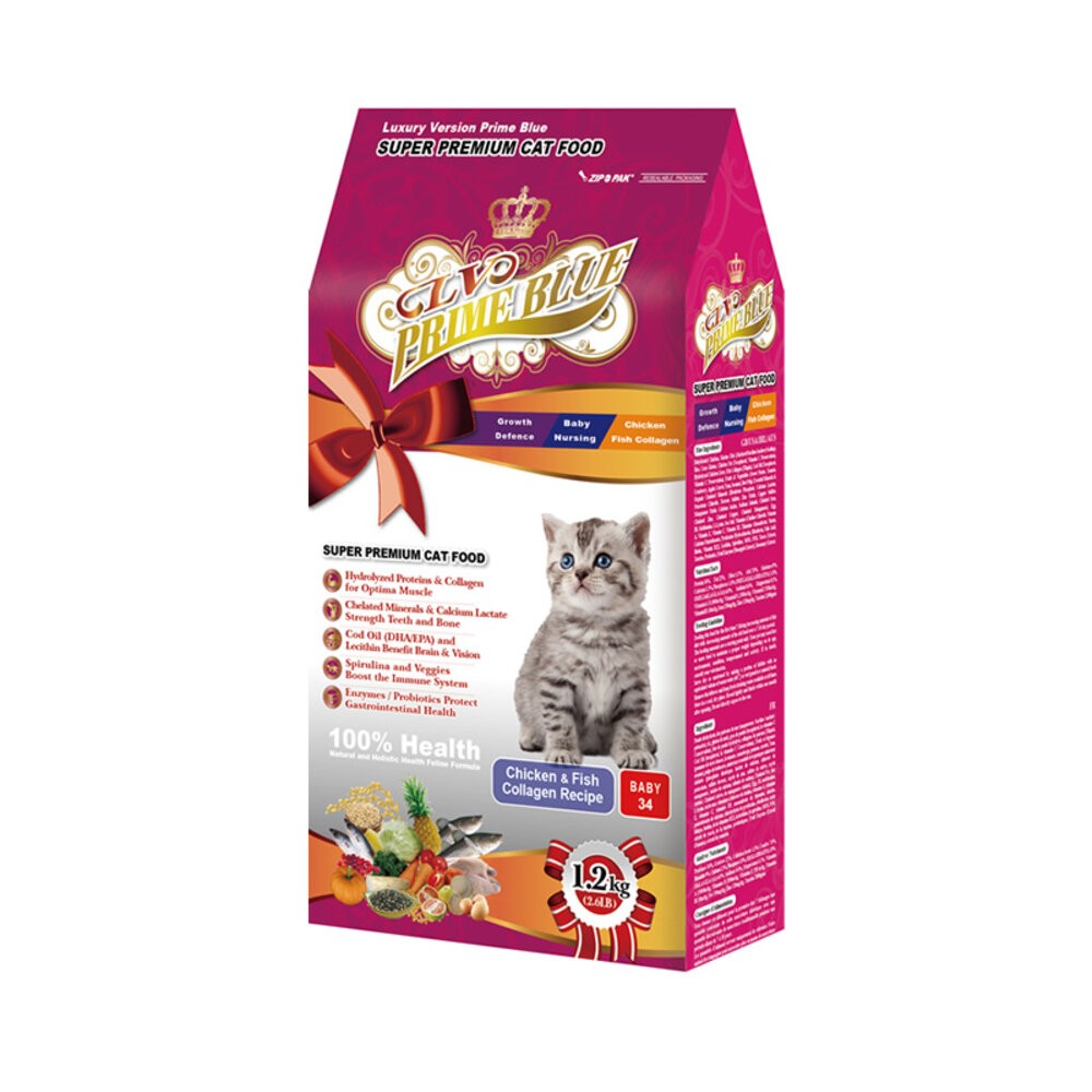 【旺生活】PrimeBlue LV 藍帶精選頂級貓糧  400G/1.5KG 寵物食品  貓糧 雞肉底-規格圖8