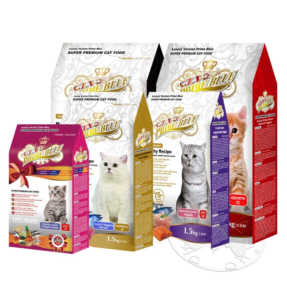 【旺生活】PrimeBlue LV 藍帶精選頂級貓糧  大包裝 寵物食品  貓糧 雞肉底-細節圖2