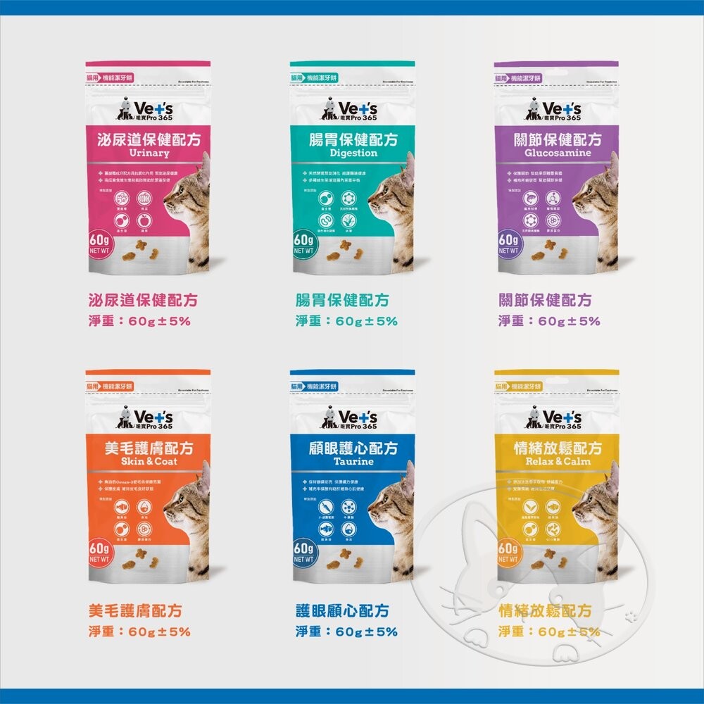 【旺生活】Ve+'s 唯寶 貓咪機能潔牙餅 潔牙餅 機能潔牙餅 機能保健餅乾 貓咪潔牙餅 貓潔牙餅-細節圖5