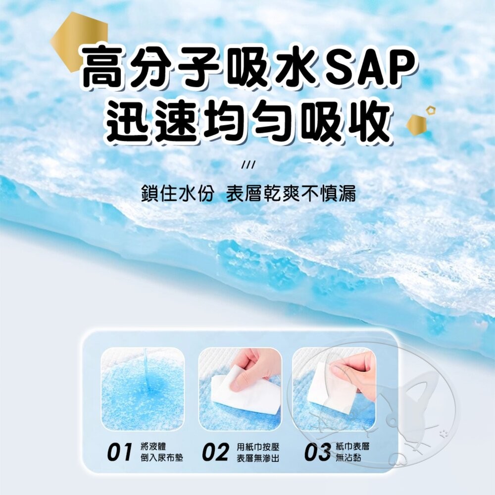 【旺生活】Pristine 樂淨 寵物尿布墊 4包組 狗尿布墊 超吸水尿布墊 吸水尿墊 狗尿墊 寵物尿布-細節圖5