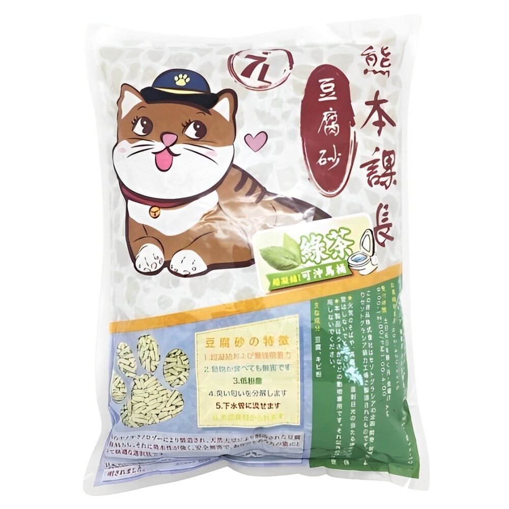 【旺生活】日本 熊本課長豆腐砂 7L 2.8kg/包 貓砂 豆腐砂 可沖馬桶 除臭 凝結力強-規格圖5