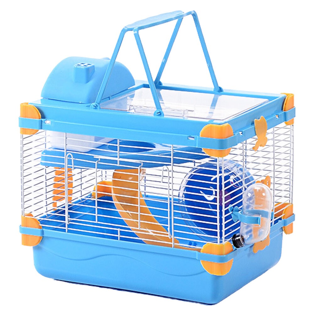 【旺生活】夢想莊園 夢幻城堡倉鼠籠 鼠籠 倉鼠籠 倉鼠窩 寵物鼠籠 防越獄倉鼠龍 黃金鼠籠-規格圖10