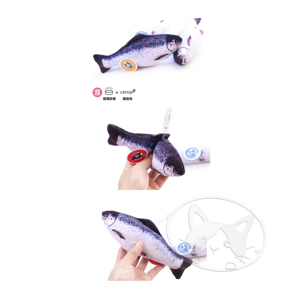 【旺生活】新三文魚套裝 日本Aduck 貓薄荷海鮮/魚壽司  貓薄荷玩具 貓玩具 貓薄荷-細節圖5