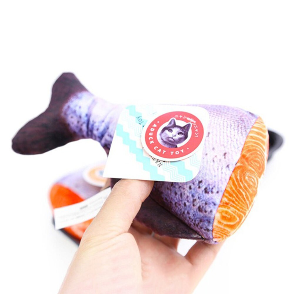 【旺生活】三文魚尾 日本Aduck 貓薄荷海鮮/魚壽司  貓薄荷玩具 貓玩具 貓薄荷 三文魚-規格圖5