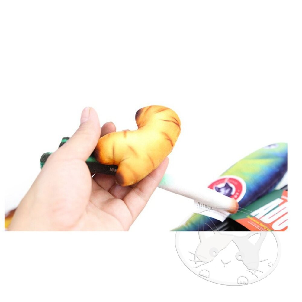 【旺生活】新大薑 日本Aduck 貓薄荷海鮮/魚壽司  貓薄荷玩具 貓玩具 貓薄荷 大薑-細節圖5