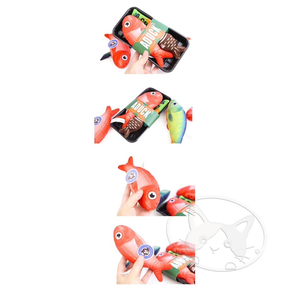 【旺生活】大紅雕 日本Aduck 貓薄荷海鮮/魚壽司  貓薄荷玩具 貓玩具 貓薄荷-細節圖5