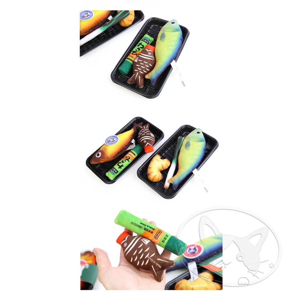 【旺生活】大青魚 日本Aduck 貓薄荷海鮮/魚壽司  貓薄荷玩具 貓玩具 貓薄荷-細節圖6