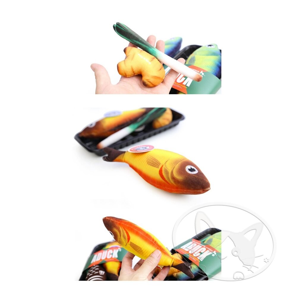 【旺生活】大黃魚 日本Aduck 貓薄荷海鮮/魚壽司  貓薄荷玩具 貓玩具 貓薄荷-細節圖5
