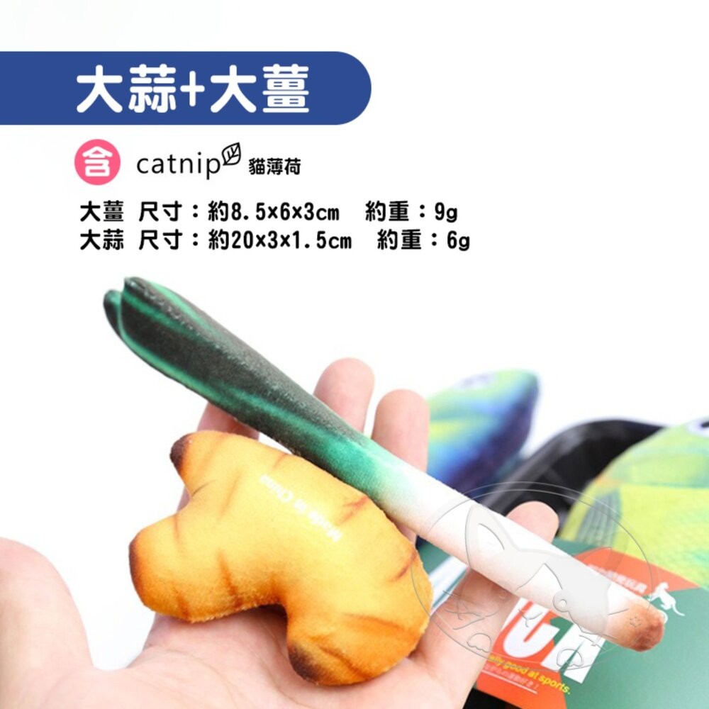 【旺生活】大蒜+大薑 日本Aduck 貓薄荷海鮮/魚壽司  貓薄荷玩具 貓玩具 貓薄荷 調味料-細節圖4