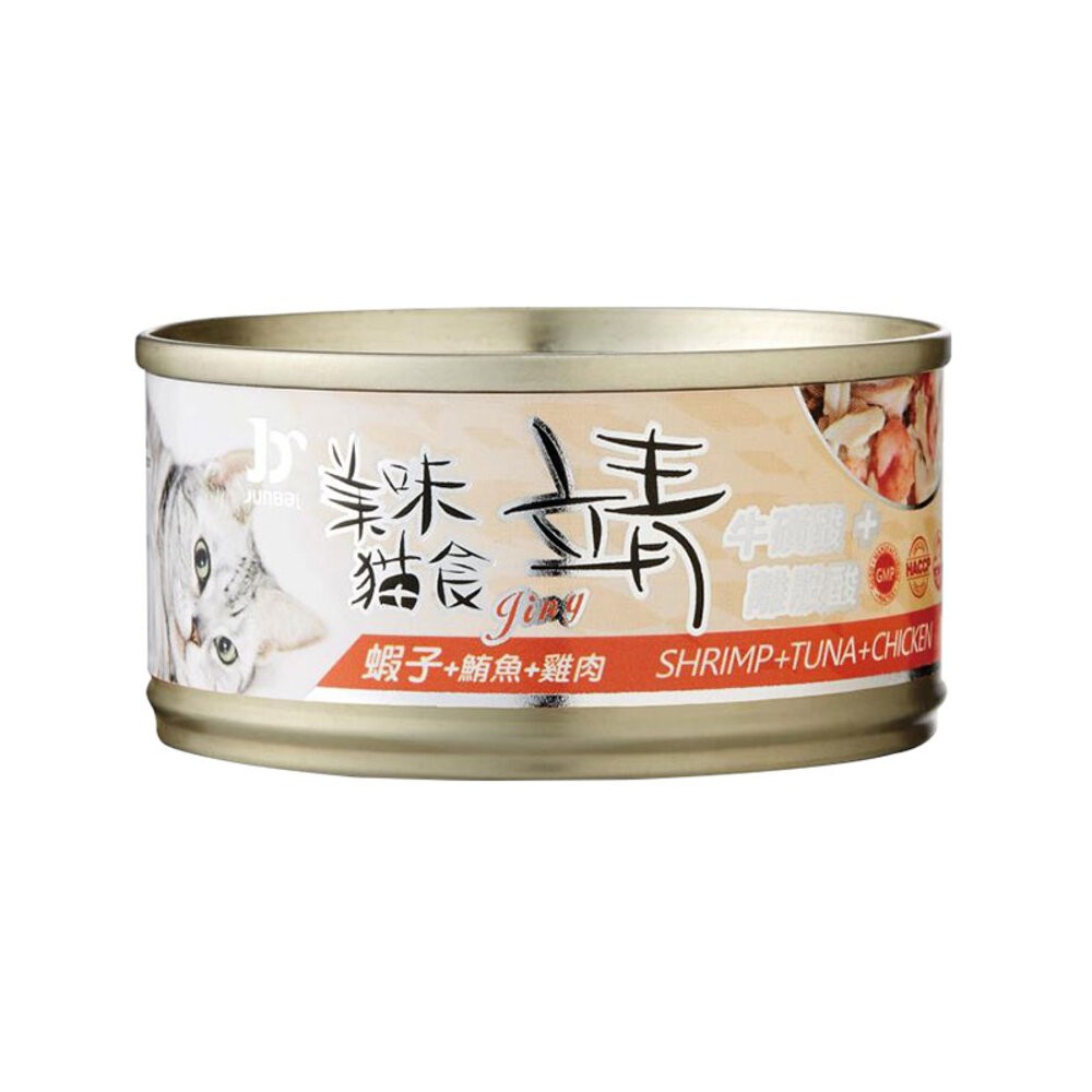 【旺生活】Jing 靖 靖貓罐 80g (24入) 牛磺酸 Oligo寡糖靖 美味貓罐 貓罐 寵物罐頭-規格圖9