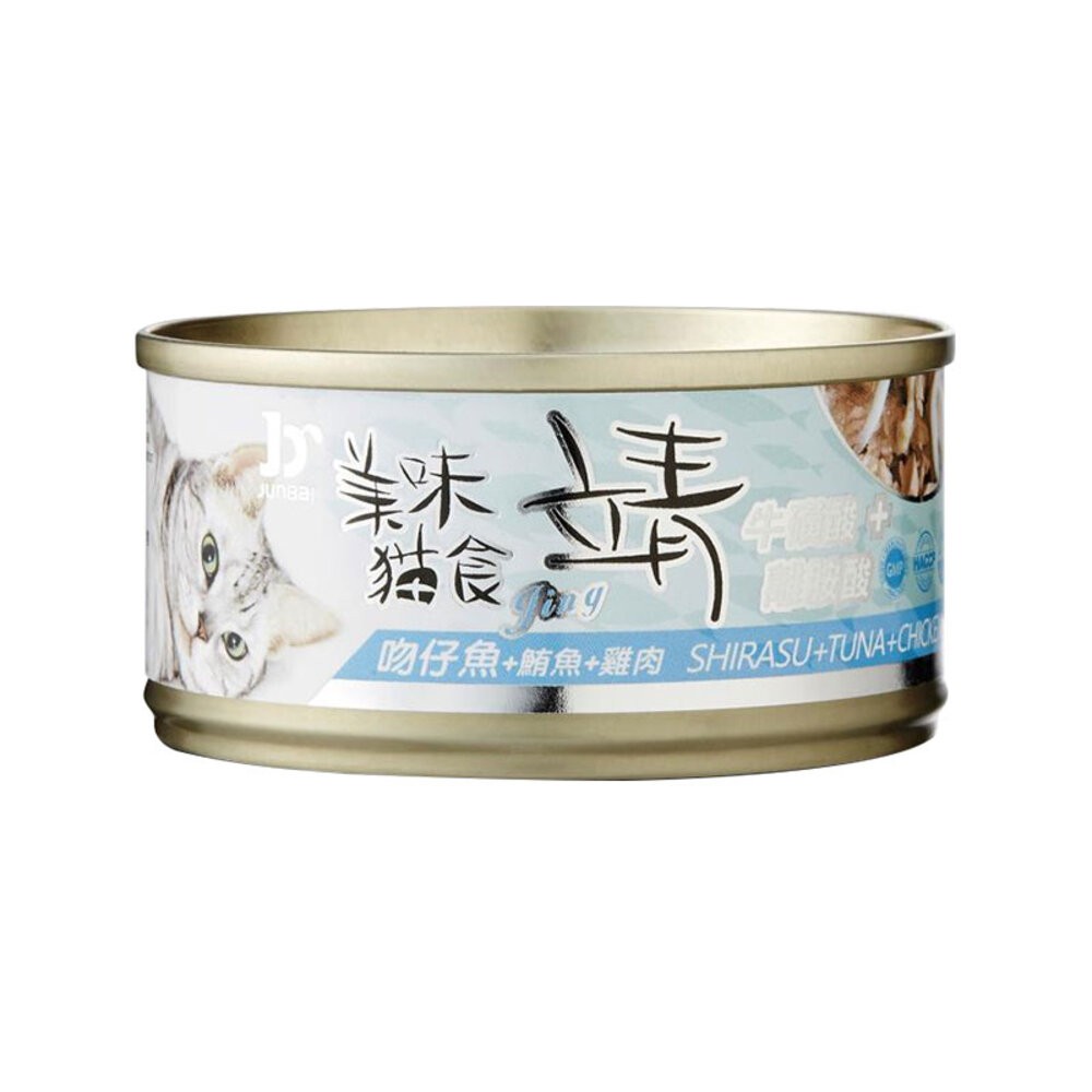 【旺生活】Jing 靖 靖貓罐 80g (24入) 牛磺酸 Oligo寡糖靖 美味貓罐 貓罐 寵物罐頭-規格圖9