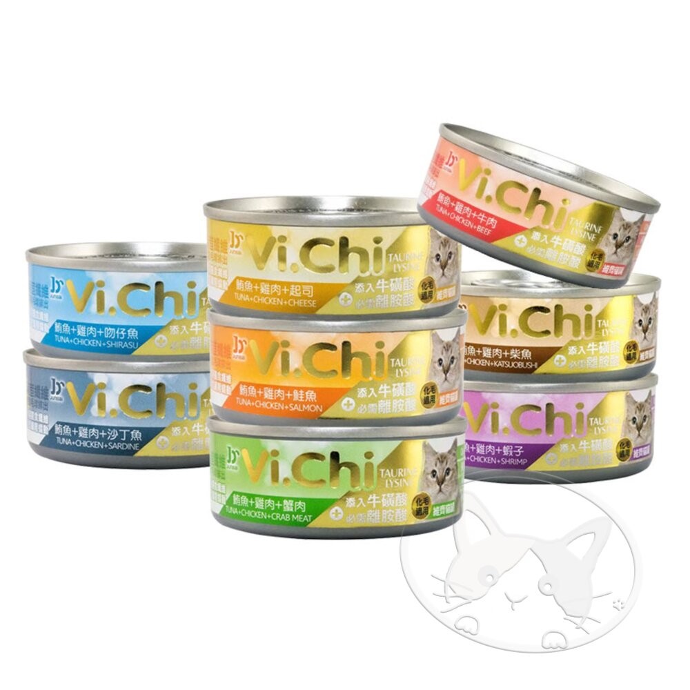 【旺生活】Vi.Chi 維齊 化毛貓罐 80g (24入)經典寵物罐頭 貓咪機能罐 化毛罐 貓罐 貓咪罐頭-細節圖2