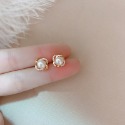 韓版復古法式優雅淡水珍珠耳環