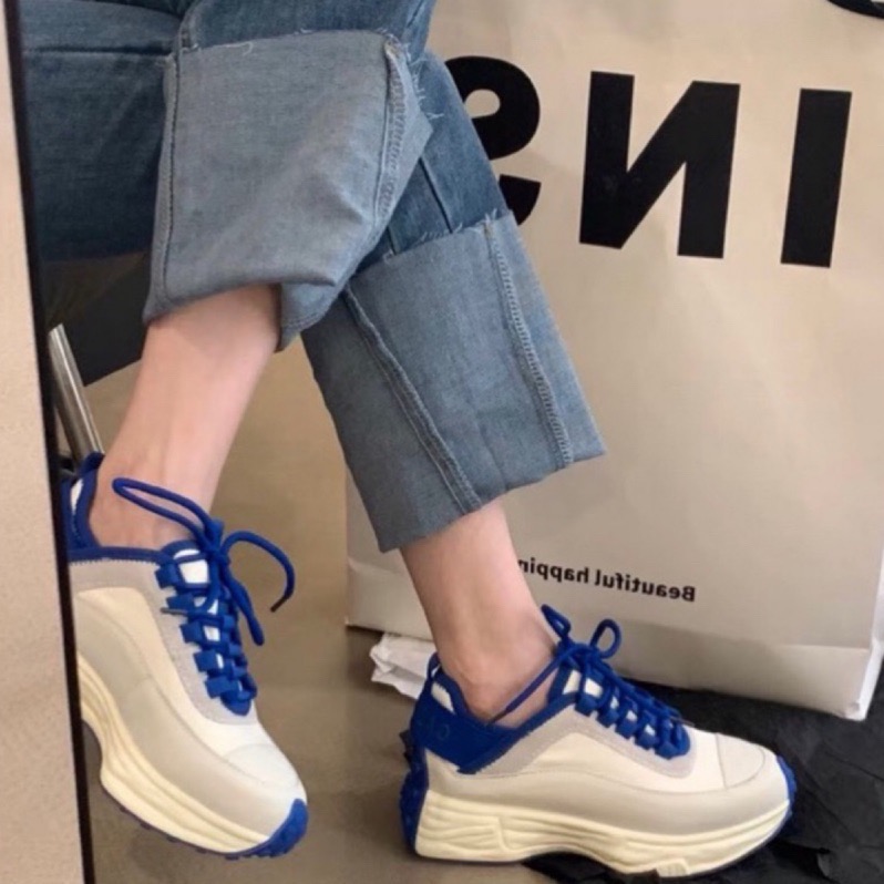 ❤️威力寶媽❤️韓系3cm運動鞋休閒鞋慢跑鞋練習鞋阿甘鞋老爹鞋穆勒鞋懶人鞋小白鞋35-40加大尺碼帆布鞋登山增高平底鞋-細節圖2