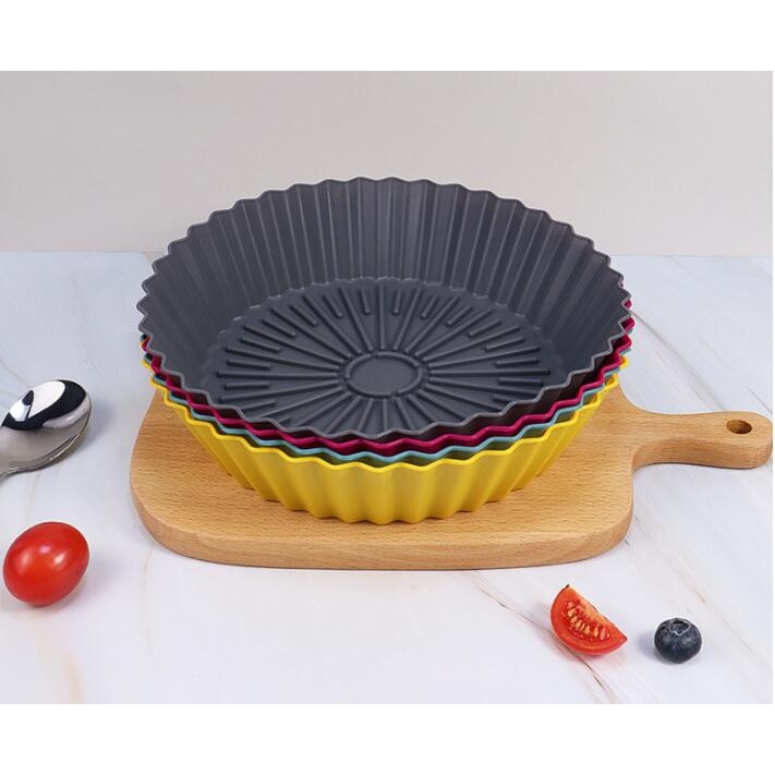 矽膠膠烤盤 氣炸鍋烤盤 空氣炸鍋烤盤 專用矽膠烤盤 食品級矽膠盤 高溫耐烤盤 耐高溫 食品級材質-細節圖4