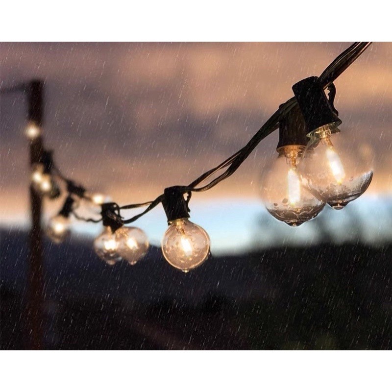 康遠🔥現貨🔥LED燈串 25x燈泡串 露營燈串 聖誕燈 G40 復古燈串 造型燈串 裝飾燈串 露營燈 燈條 串燈-細節圖5