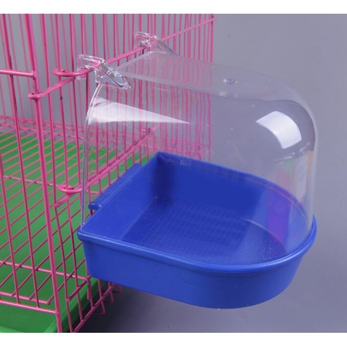 康遠🌟現貨🌟中小型鳥塑膠外掛澡盆 寵物鳥、鸚鵡洗澡用 虎皮牡丹文鳥等小型鳥用沐浴盆清潔-細節圖2