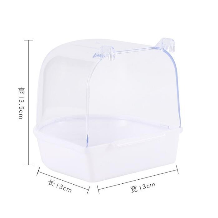 康遠🌟現貨🌟中小型鳥塑膠外掛澡盆 寵物鳥、鸚鵡洗澡用 虎皮牡丹文鳥等小型鳥用沐浴盆清潔-細節圖7