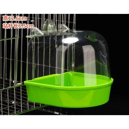 康遠🌟現貨🌟中小型鳥塑膠外掛澡盆 寵物鳥、鸚鵡洗澡用 虎皮牡丹文鳥等小型鳥用沐浴盆清潔-規格圖7