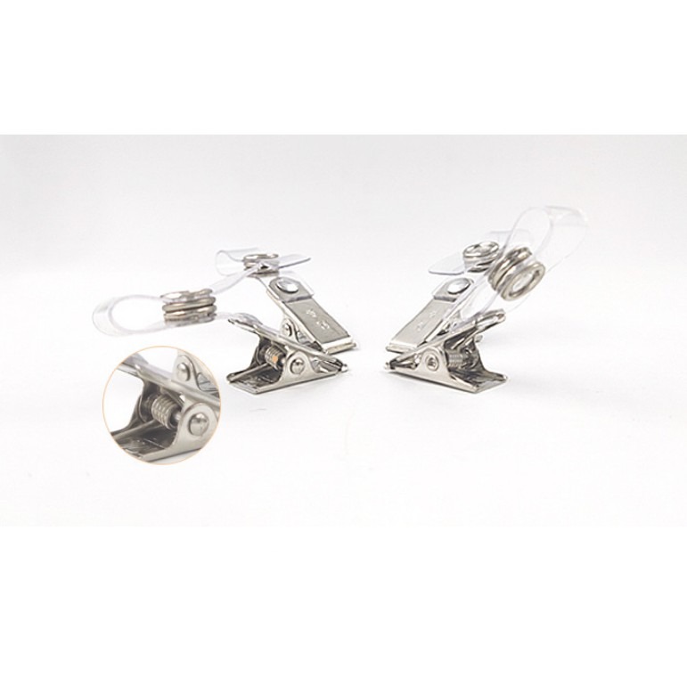 康遠🌟現貨🌟10個/裝 金屬夾 胸卡夾子 證件扣 胸卡卡扣 學生證夾子 工作證扣 證件夾子-細節圖2