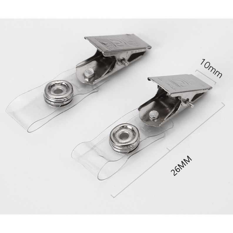康遠🌟現貨🌟10個/裝 金屬夾 胸卡夾子 證件扣 胸卡卡扣 學生證夾子 工作證扣 證件夾子-細節圖3