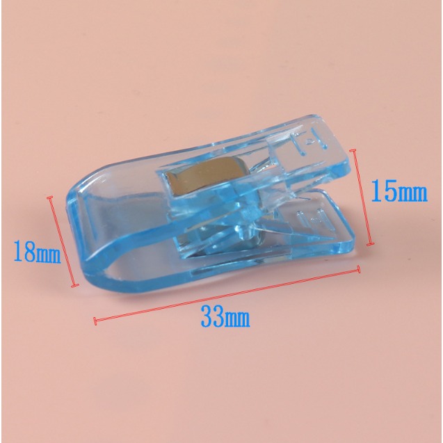 現貨供應斧頭夾 100隻特價熱賣 1.6/隻 便利夾.透明夾.彩色夾.強力夾.吉利夾.塑膠夾子.夾具，拼布 包邊超好用-細節圖7