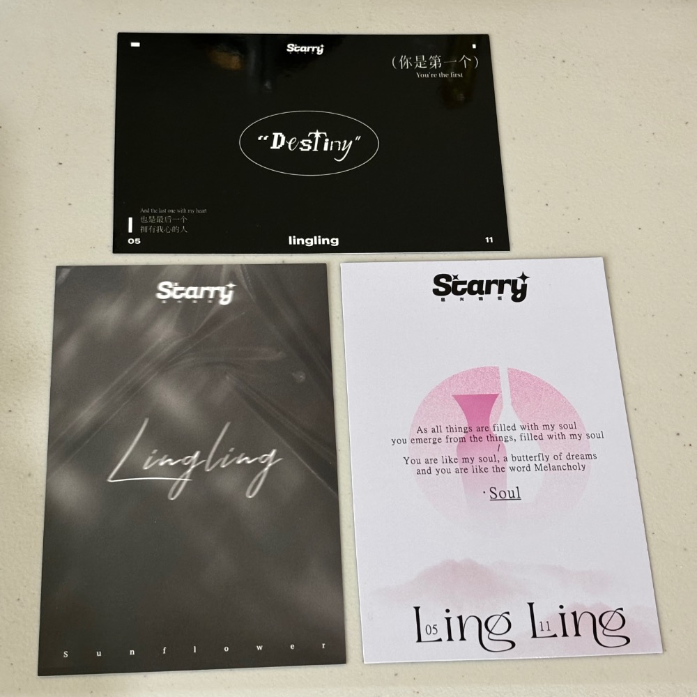 00K 鄺玲玲代言 好望水明信片貼紙組 / Starry雜誌明信片組-細節圖4