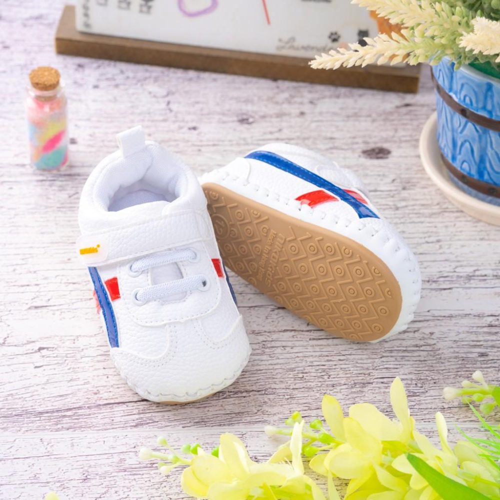 【anne＇s baby house】【NikoKids】軟Q底手工縫製學步鞋(SG596)白色/(SG597)粉色-細節圖3