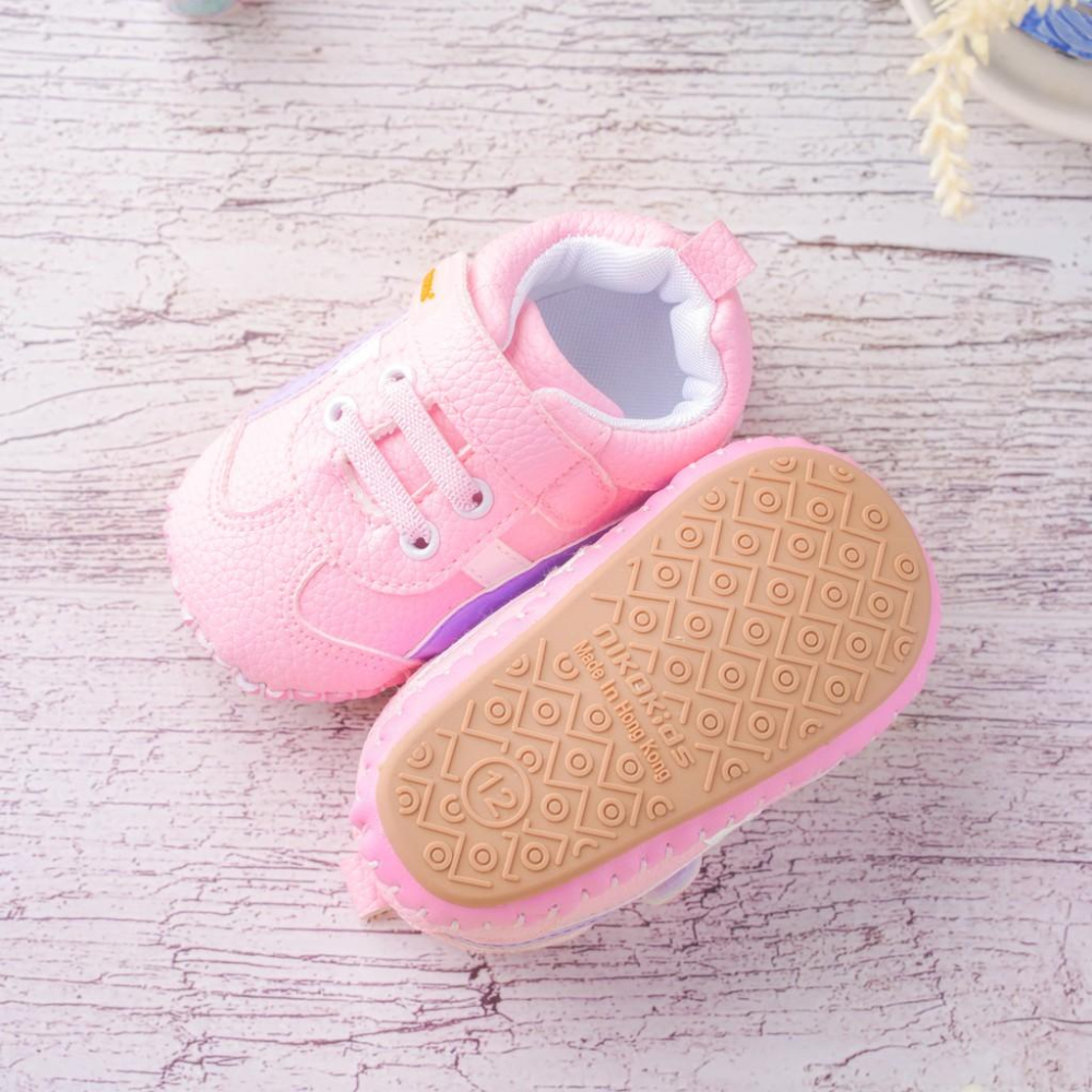【anne＇s baby house】【NikoKids】軟Q底手工縫製學步鞋(SG596)白色/(SG597)粉色-細節圖8