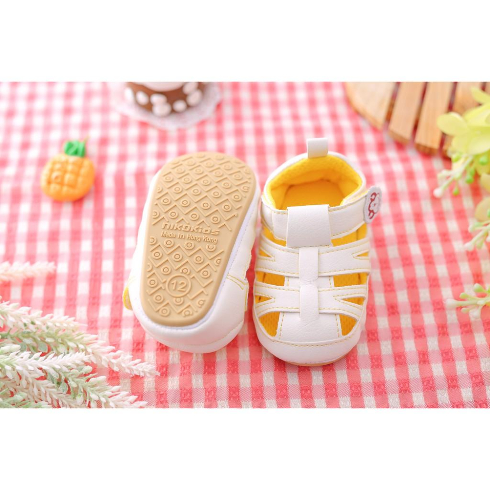 【anne＇s baby house】【NikoKids】軟Q底學步鞋(SG520)猴子涼鞋 【柔軟舒適室內室外皆宜】-細節圖3