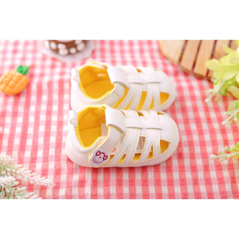 【anne＇s baby house】【NikoKids】軟Q底學步鞋(SG520)猴子涼鞋 【柔軟舒適室內室外皆宜】-細節圖4