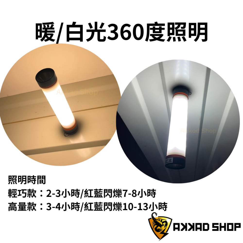 PA-2835-9戶外多功能手電筒 大尺寸 4000mAh 露營燈 紅藍閃燈 警示燈-細節圖4