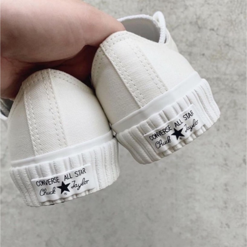 (現貨) Converse 100周年限定款 餅乾底低筒帆布鞋 白 (無附鞋盒)-細節圖2