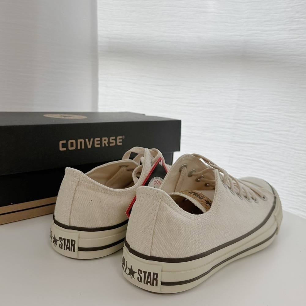 (現貨出清) 日本限定 Converse 日系清新軟木塞標 高/低筒帆布鞋-細節圖4