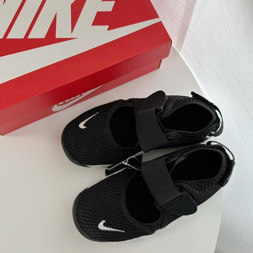 (現貨出清) Nike air rift 忍者鞋 黑色 小童款-細節圖2