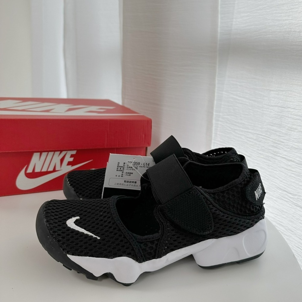 (現貨出清) Nike air rift 忍者鞋 黑色 小童款-細節圖3