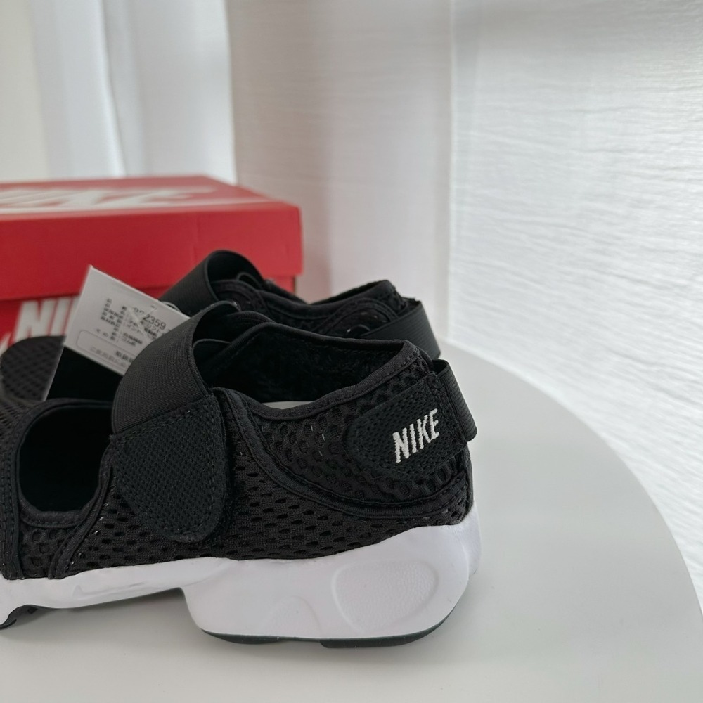 (現貨出清) Nike air rift 忍者鞋 黑色 小童款-細節圖4