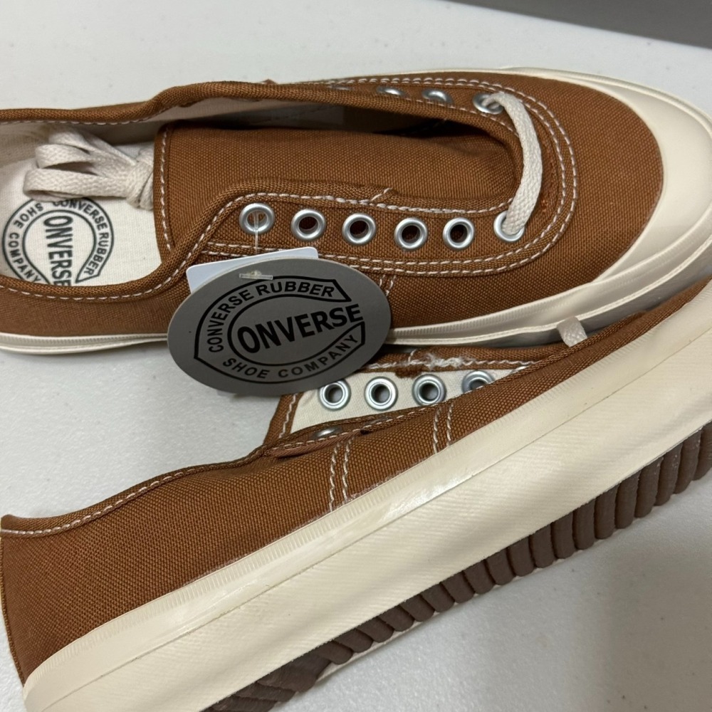 (小瑕疵出清) 日本限定 Converse Big C Line 可愛圓頭帆布鞋 尺寸23.5 (NO.05)-細節圖5