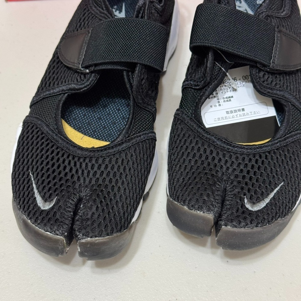 (小瑕疵出清) Nike air rift 忍者鞋 黑色 尺寸24.5 (NO.J)-細節圖3