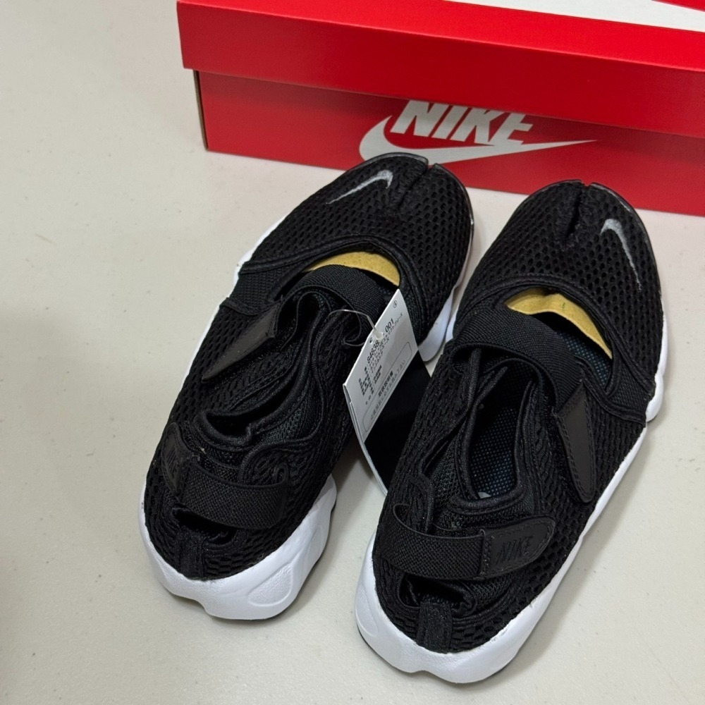 (小瑕疵出清) Nike air rift 忍者鞋 黑色 尺寸24.5  (NO.12)-細節圖6