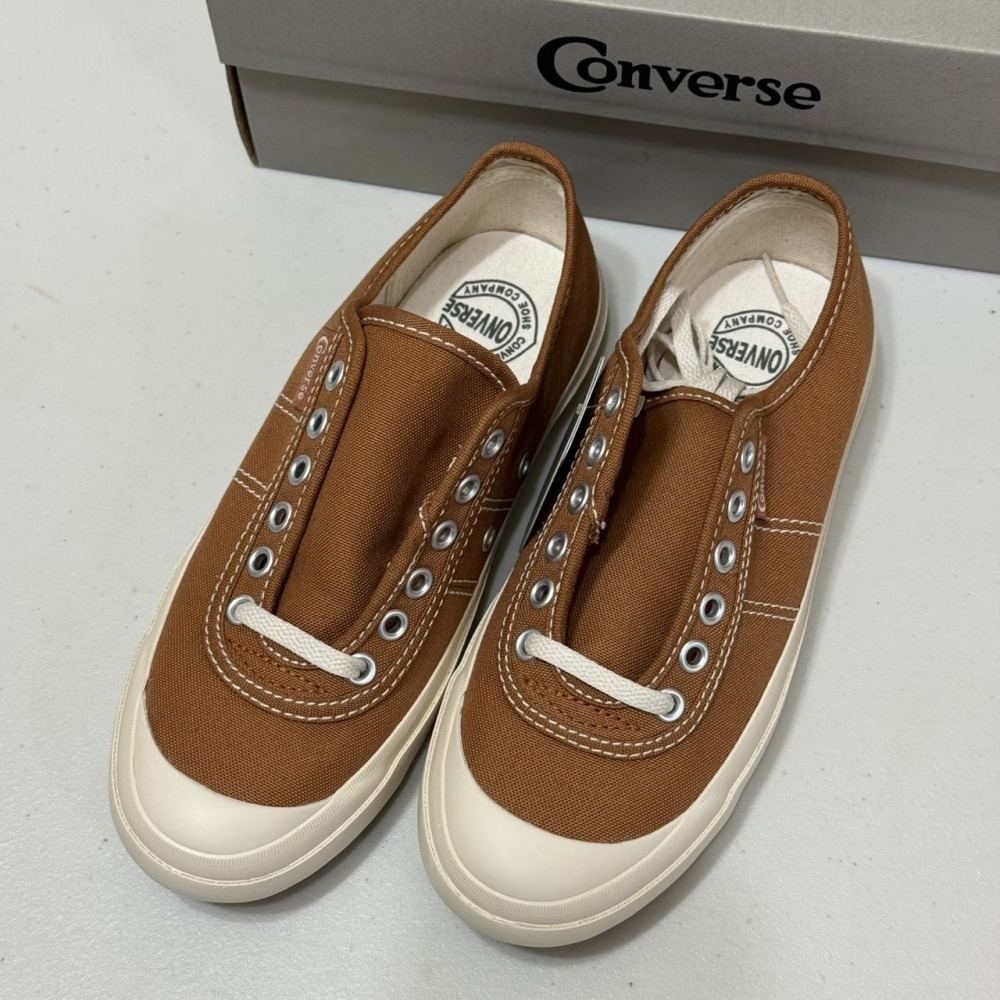 (小瑕疵出清) 日本限定 Converse Big C Line 可愛圓頭帆布鞋 尺寸23.5 (NO.Q)-細節圖4