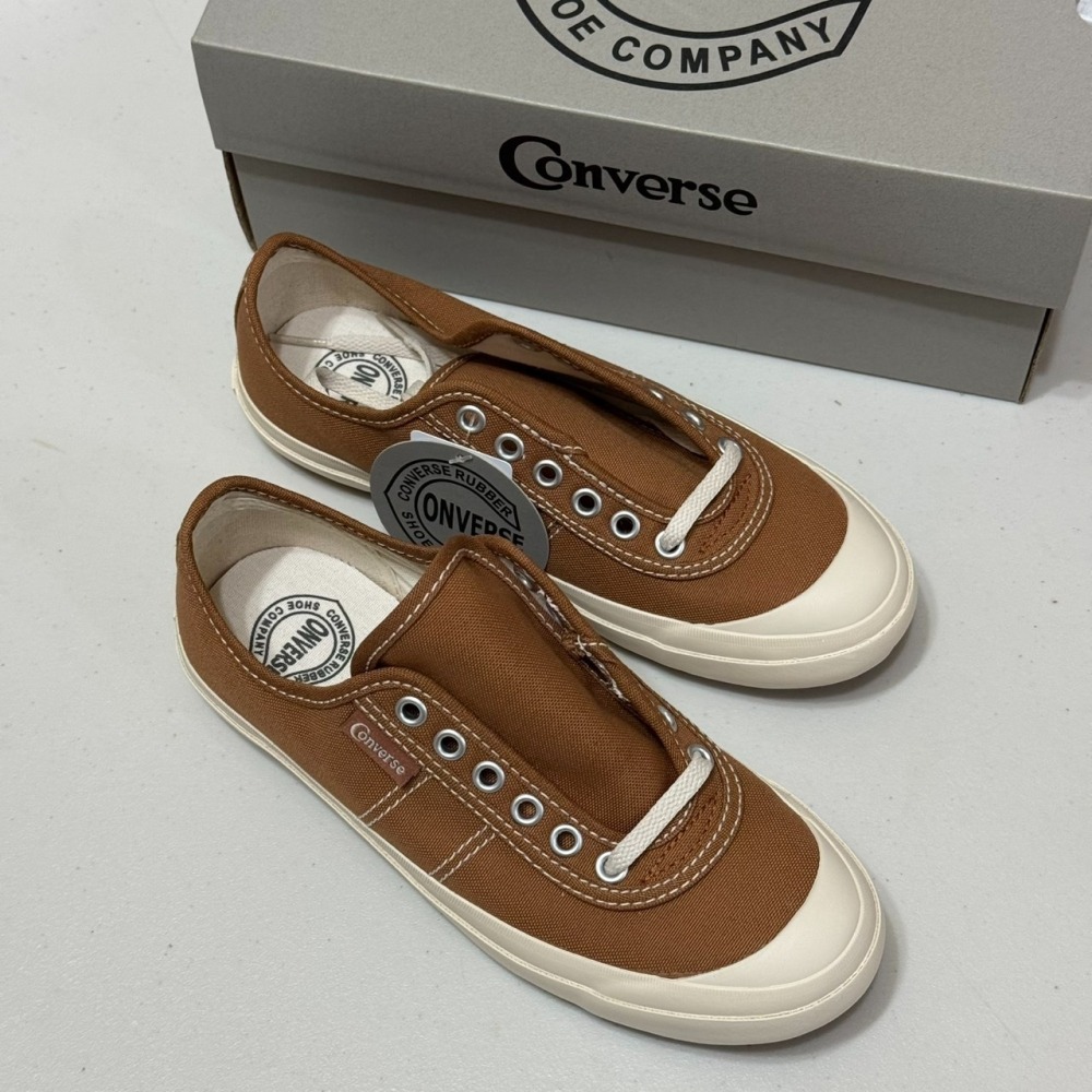 (小瑕疵出清) 日本限定 Converse Big C Line 可愛圓頭帆布鞋 尺寸23.5 (NO.Q)-細節圖5