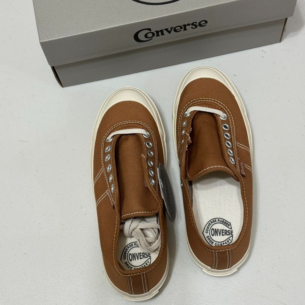 (小瑕疵出清) 日本限定 Converse Big C Line 可愛圓頭帆布鞋 尺寸23.5 (NO.Q)-細節圖6