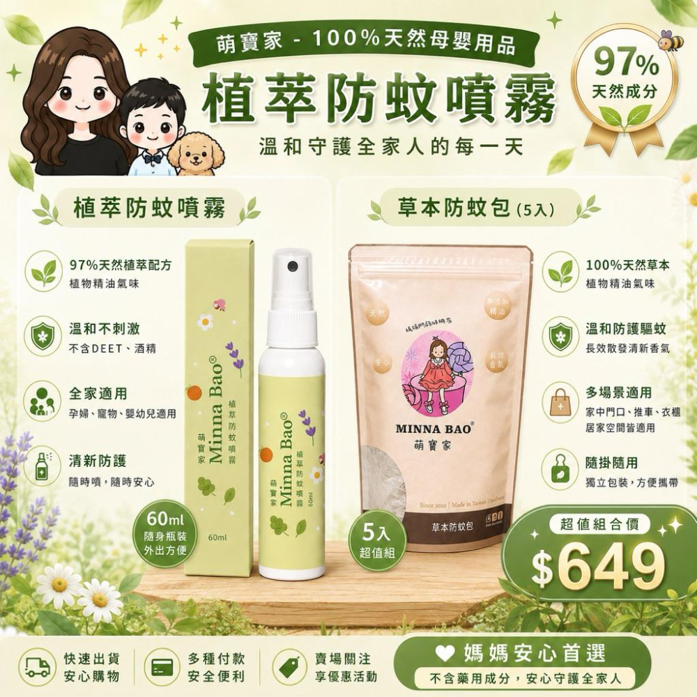 現貨供應｜新品上市｜天然植萃防蚊系列．萌寶家植萃防蚊噴霧-細節圖3