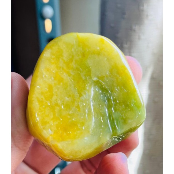 天然A貨緬甸玉 冰潤黃加綠原石意境雕求佛翡翠玉墜 油潤老熟獨籽包淡綠肉 整顆色鮮亮油度佳全透光-細節圖2