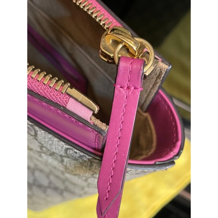 8成新正品~GUCCI 雙G logo防刮皮托特包/大包 A4可放 麂皮內裡 牛皮滾邊 肩帶-細節圖8
