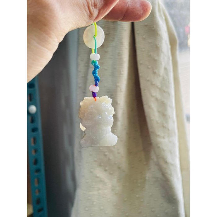 天然A貨緬甸玉 膠潤雪梨黃全立體雕招財吞金獸翡翠包掛/小擺 吞金千億只進不出-細節圖6