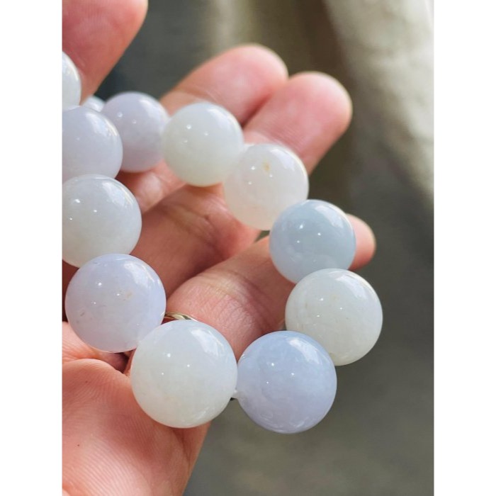 天然A貨緬甸玉 芙蓉種 膠潤粉春彩帶金13mm圓珠翡翠手串/手鍊16cm 老形膠珠 粉嫩紫綠顆顆色滿 帶灑金 附台証-細節圖4