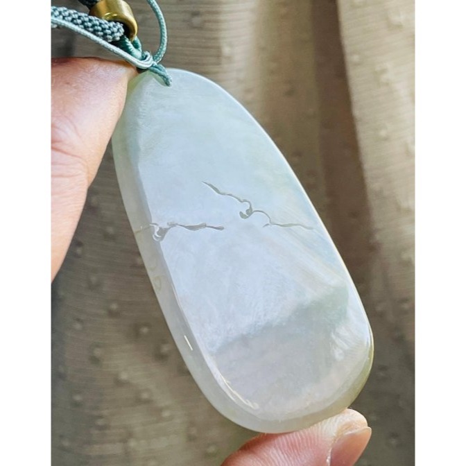 天然A貨緬甸玉 冰種小三彩如意寶珠觀音翡翠佛牌 冰透字方正圓潤牌形 法像莊嚴慈悲 附台証-細節圖5