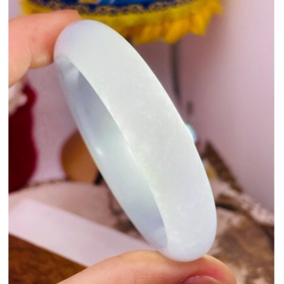 天然A貨緬甸玉 細潤雙色紫滿色寬條翡翠貴妃鐲51.8 16圍 細膩無晶體粉紫過渡藍紫 色淡過底色滿能見色-細節圖9